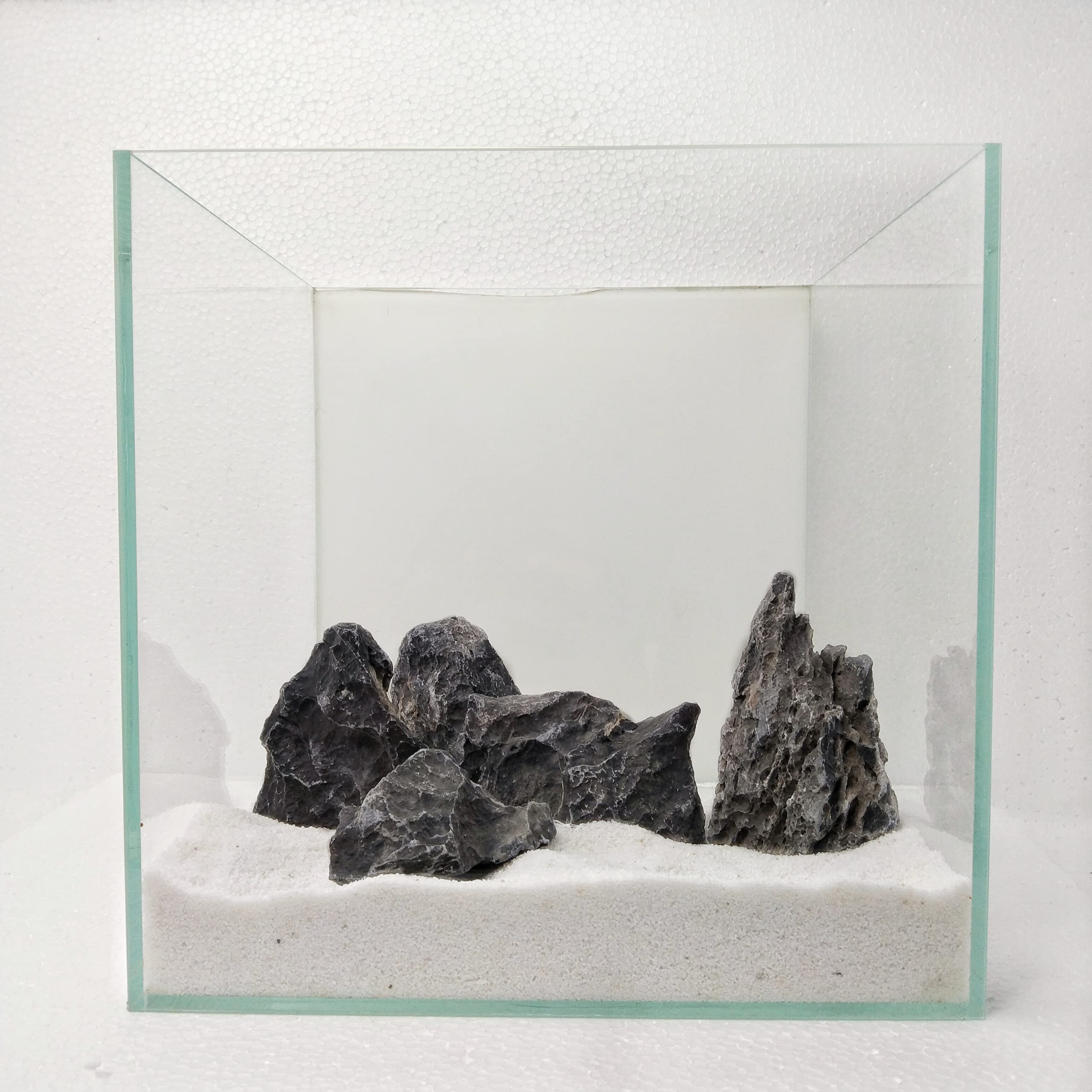 Premier Plants Aquascaping Rocks For Aquarium Sacramento/Iwagumi/Seiyru Style Decoration Tank Setup,Planted/Marine/Terrariums (3Kg)