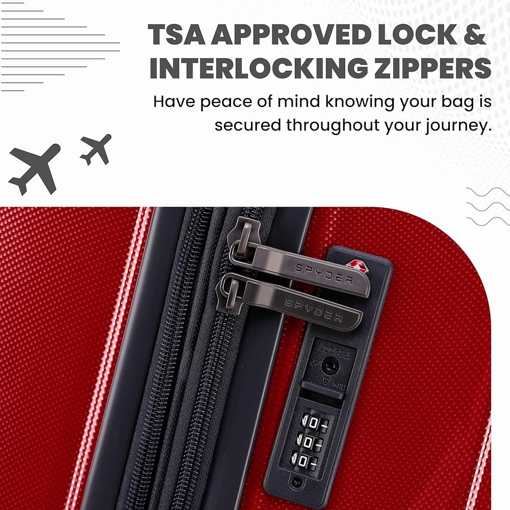 Amazon.com | Spyder Rails Expandable Hardside Upright Suitcase