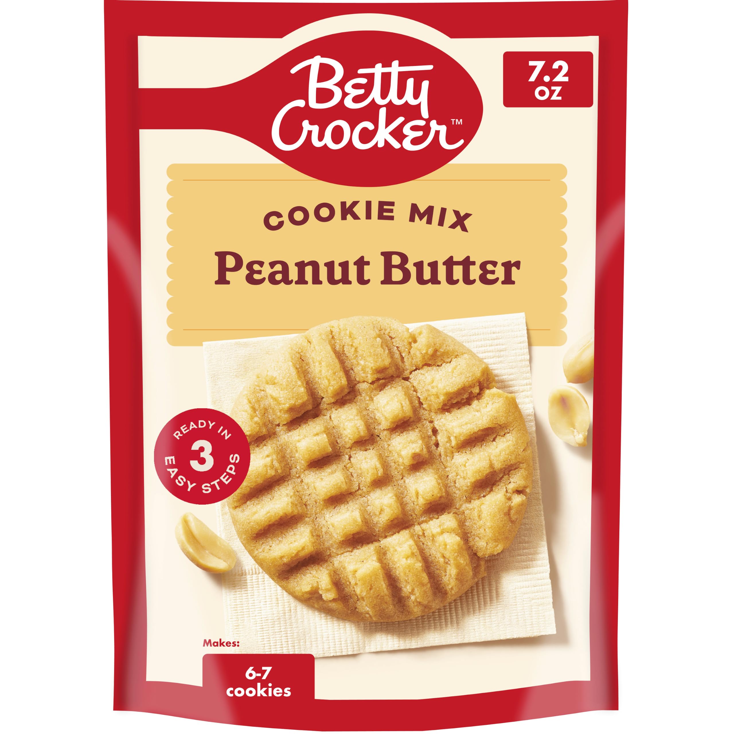 Betty Crocker Peanut Butter Cookie Mix, 7.2 oz.
