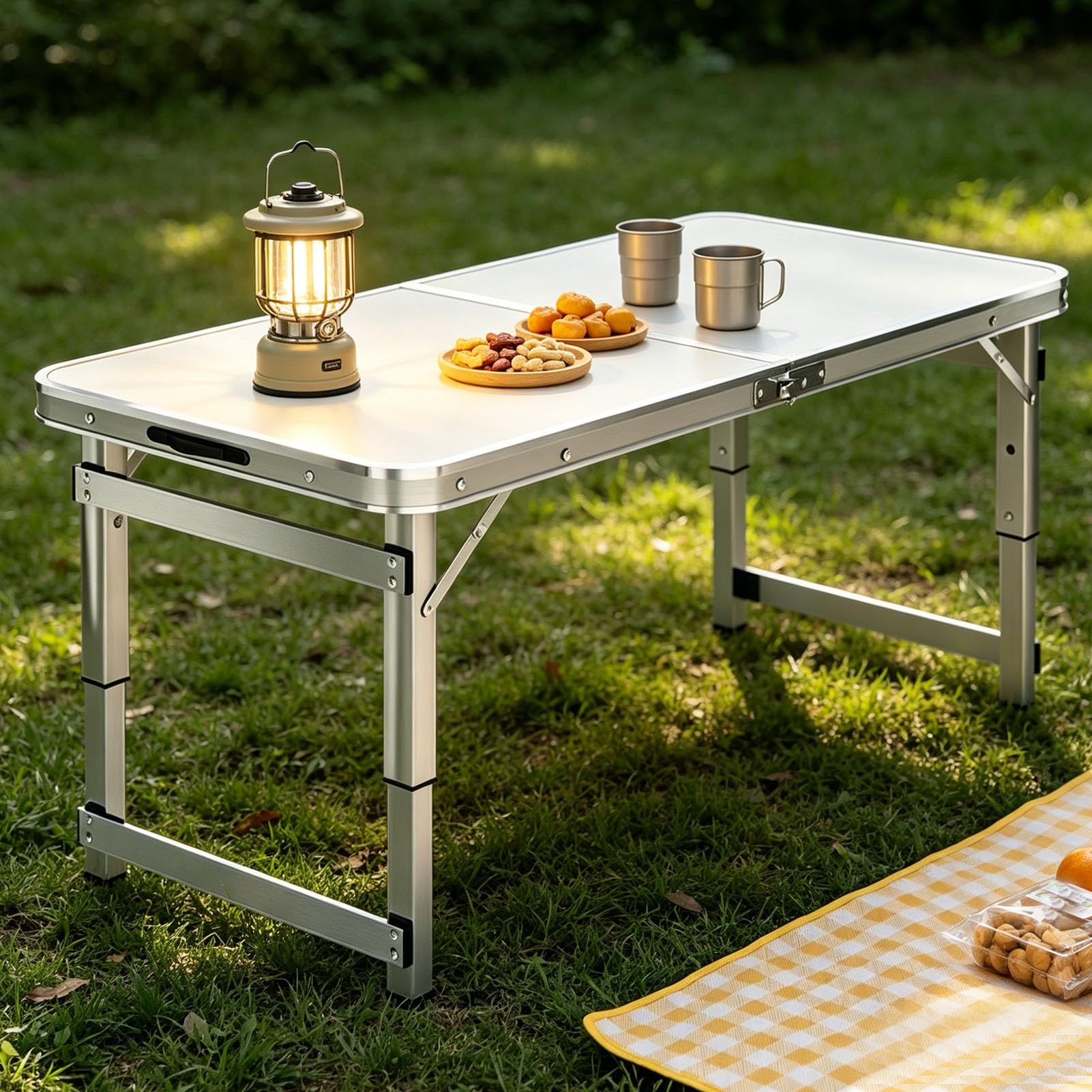 Postes de travail en aluminium pliants pour petits espaces et marché