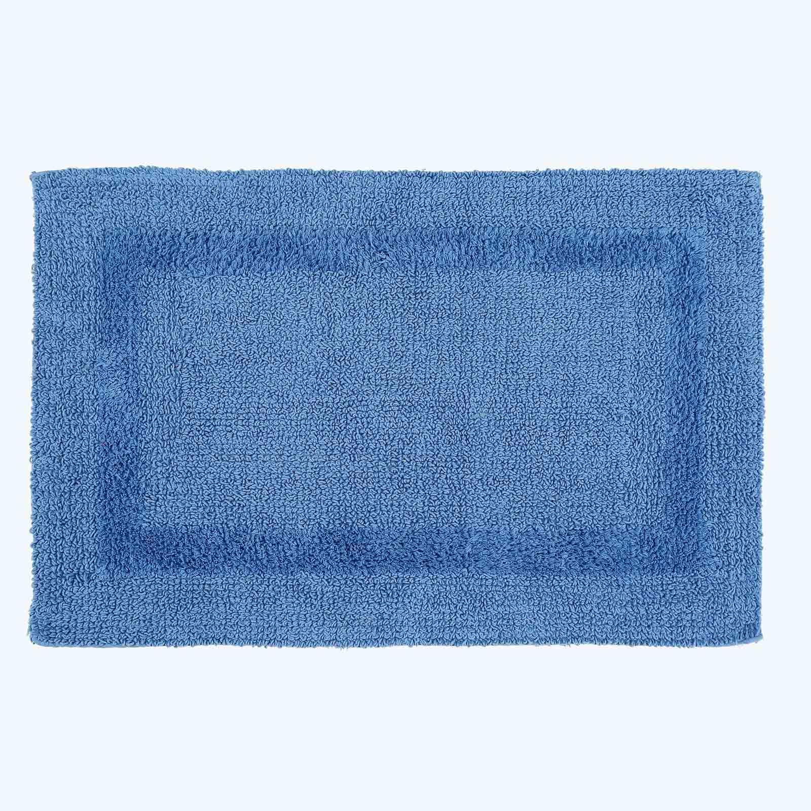 HOMESCAPES Toilet Mat, Luxury 1600gsm Extra Soft 100% Cotton, Reversible Bathroom Mats Non-Slip, Washable, Super Absorbent, Quick-Dry, Raspberry Pink Pedestal Rug for Toilet, 50 x 55 cm — view 14