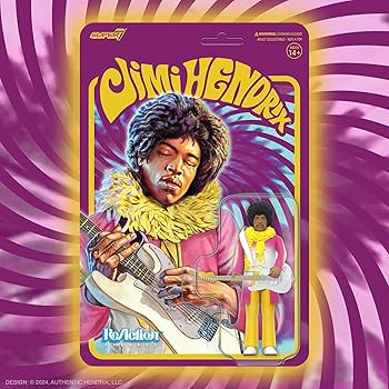 Amazon.com: Super7 Jimi Hendrix (Reverse Album Colors