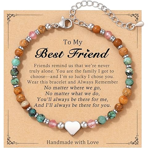 HGDEER Best Friend Gift for Women, Friendship Stocking Stuffers Bracelet for Women, Birthday Gifts for Woman, Bestie Friendship Bracelets, Unique Birthday Gifts for Sister Mom Grandma Daughter