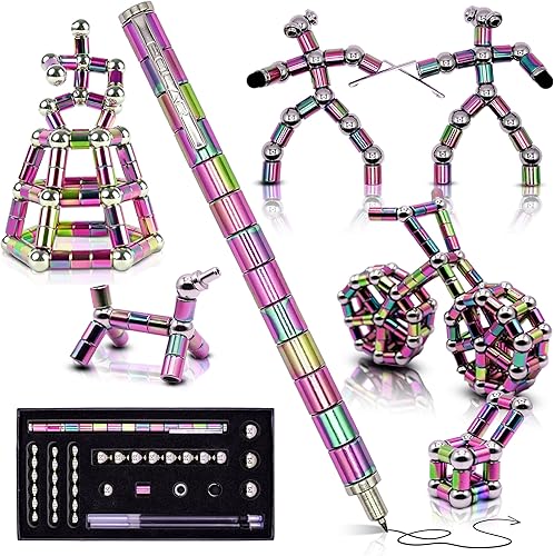 Bolígrafo magnético mejorado para la ansiedad, ideas de regalo para niños y niñas, regalos de juguete para hombres, él, niño, niña, niños,