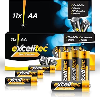 11pk Zinc Carbon AA Batteries | 1000mAh 1.5v Heavy Duty Double AA Batteries | AA Battery | Dry Cell Batteries AA | Disposable Household Batteries | AA Battery | AA Batterys | AA Bateries | Battery AA