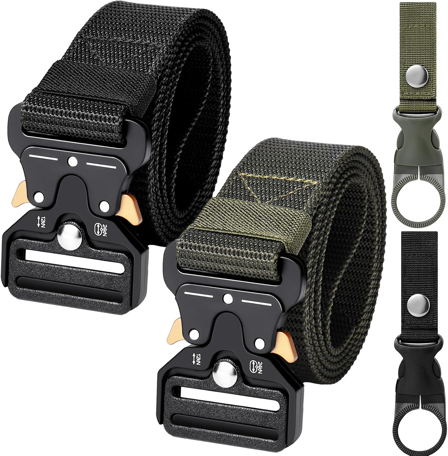 Zuimei Military Belt, Military Style Quick Release Nylon Belt with
