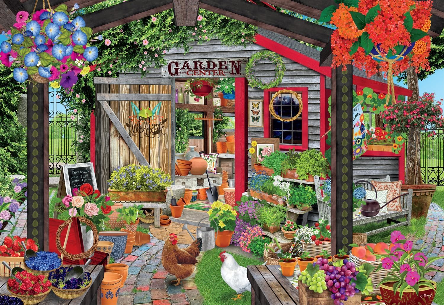 Ceaco - Tracy Flickinger - The Garden Center - 2000 Piece Jigsaw Puzzle