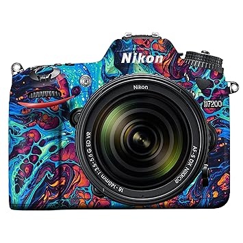 WRAPTURE. Premium DSLR Camera Scratchproof Protective Skin for Nikon D7200 - No Residue Removal, Bubble Free, Scratch Resistant, Stretchable, HD Quality Printed - Design 011