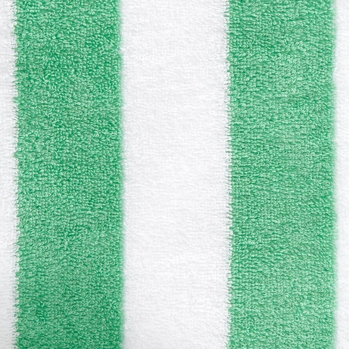  Basics Cabana Stripe Beach Towel - Pack of 2, Green : Home & Kitchen