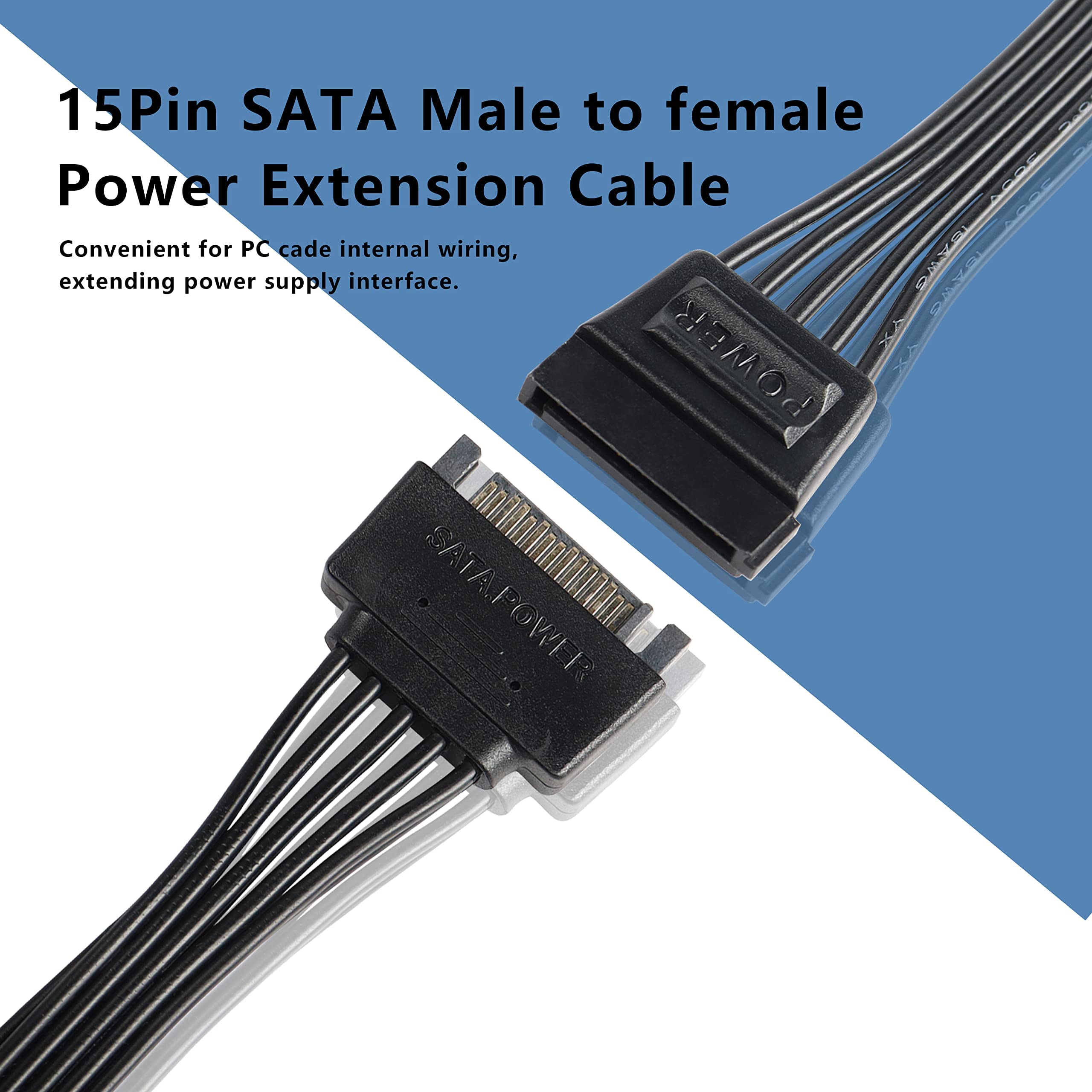 Hama Stromverteilungs-Adapter 3x SATA 15-Pin Y Potenza Cavo Di - Foto 11