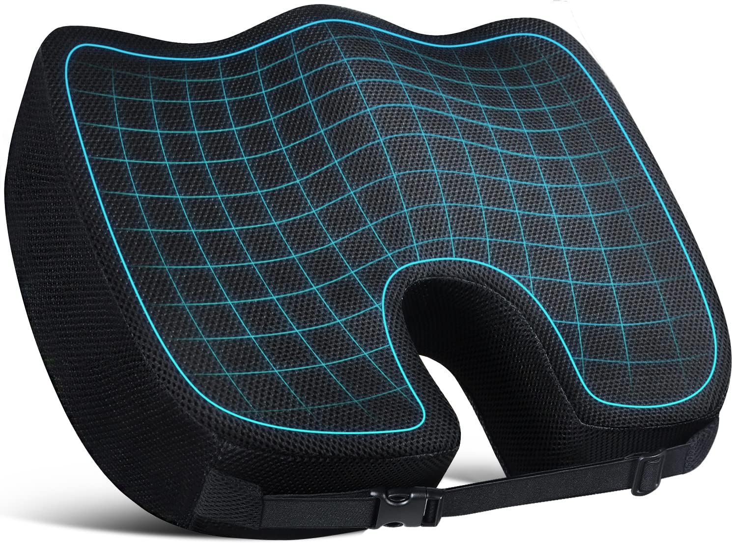 Dreamer Car Seat Cushions for Office Chairs/Sciatica Pain Relief Pillow - Memory Foam Office Chair Cushions/Desk Chair Cushion/Computer Chair Cushion for Tailbone Pain Relief
