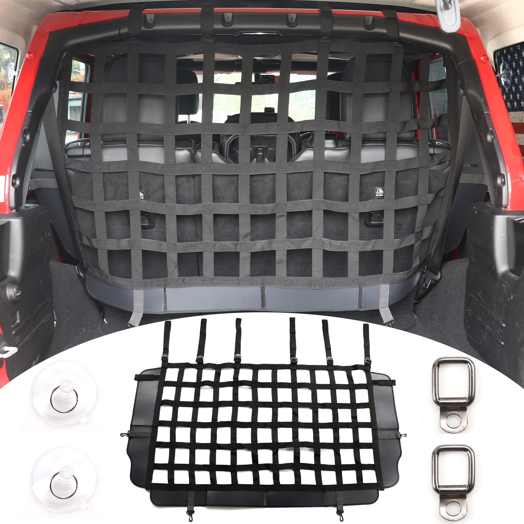RTTCZ for Wrangler Pet Barrier, Dog Car Divider for Jeep