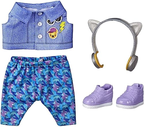 Baby Alive Littles, Little Styles Bounce to The Beat - Traje para muñecas pequeñas, color marrón