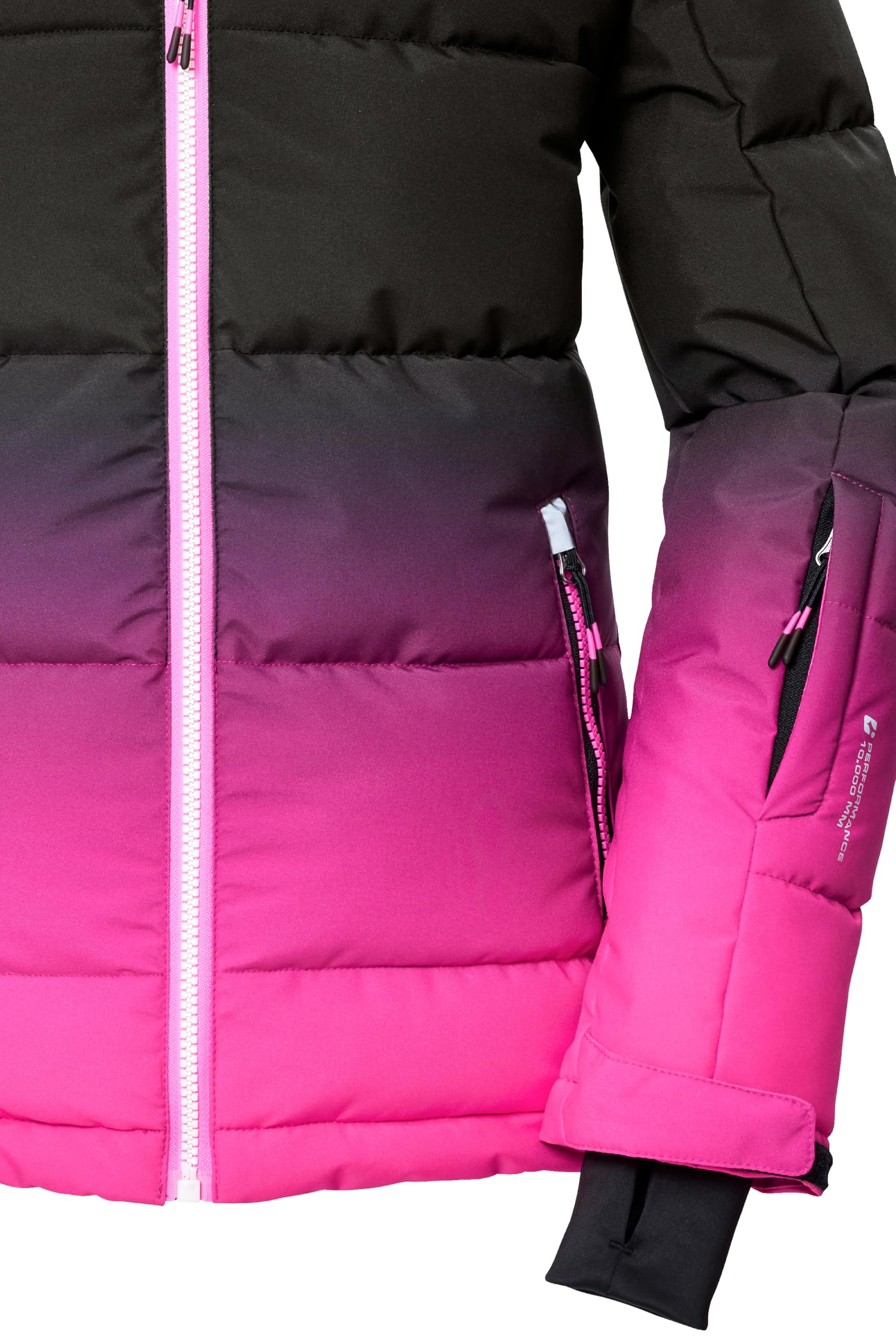 Killtec Mädchen Ksw 330 Grls Ski Qltd Jckt Skijacke/Ski-Steppjacke mit Kapuze und Schneefang