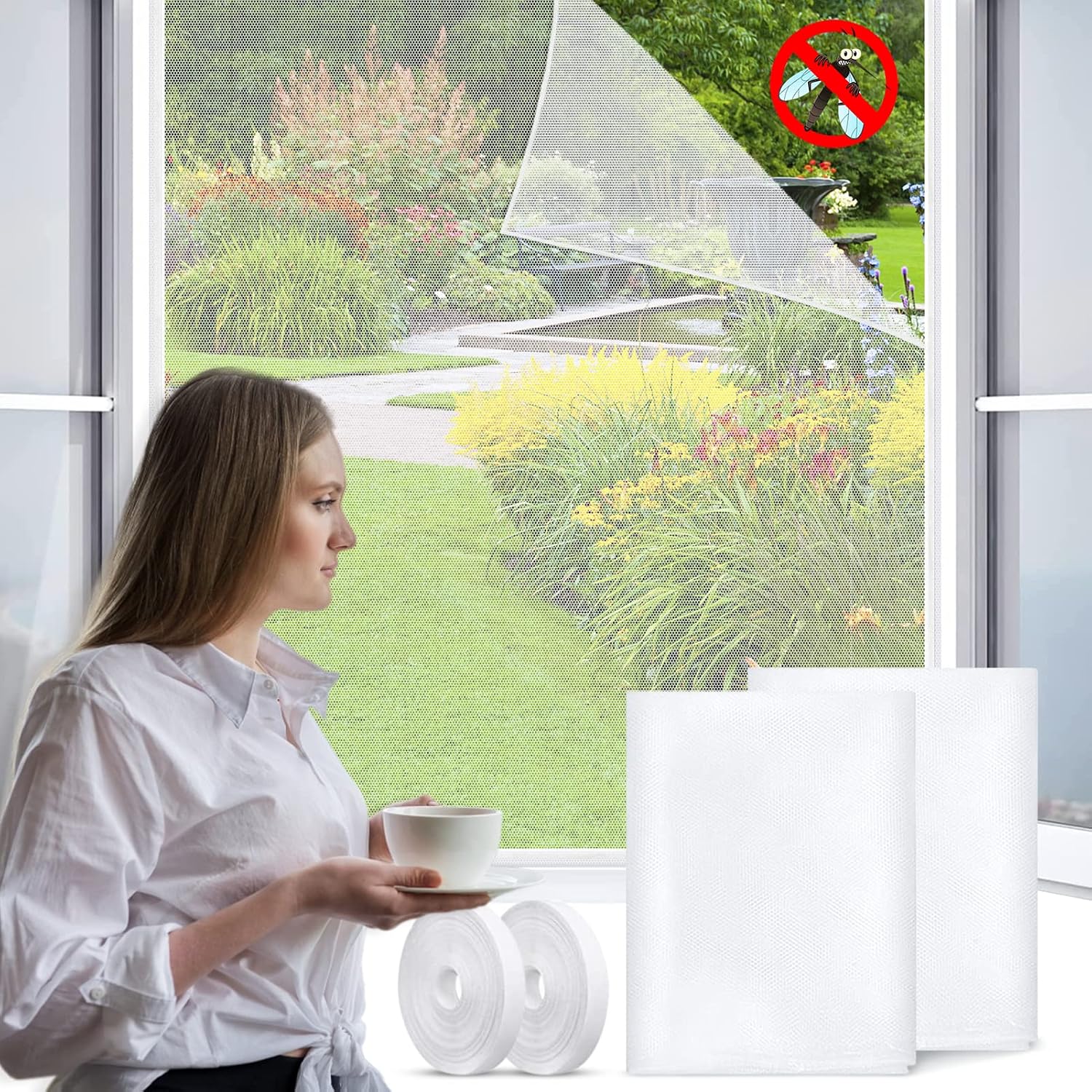 Magnet-Fliegengitter Für Terrassentüren – Selbstklebend, Bis 90x210 Cm, Mit Doppeltem Magnetverschluss