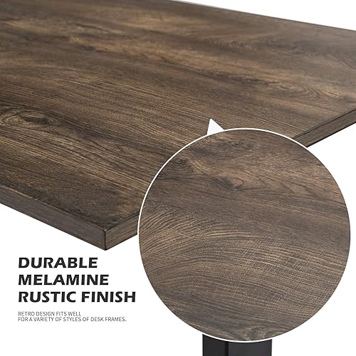 Miniatura 6 de TOPSKY Mesa de una pieza para escritorio eléctrico de pie ajustable (gris espresso, 58.3 x 26.8 x 0.7 pulgadas)