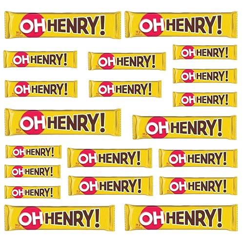 Oh Henry! Barra de chocolate con cacahuetes, paquete de 20 unidades (enviado con paquete de hielo) enviado desde Canadá