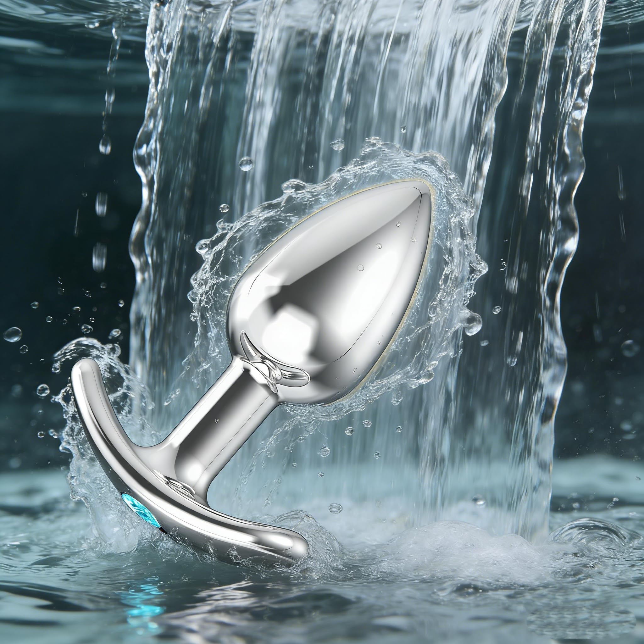 Anal Plug Butt Plug Adult Sex Toy for Beginner, Jewel Adult Aanl Toys with T-Shaped Base,Comfortable Long-Term Wear, Premium Small Training Buttplug, Sex Toys for Women Men Couples: T-Blue