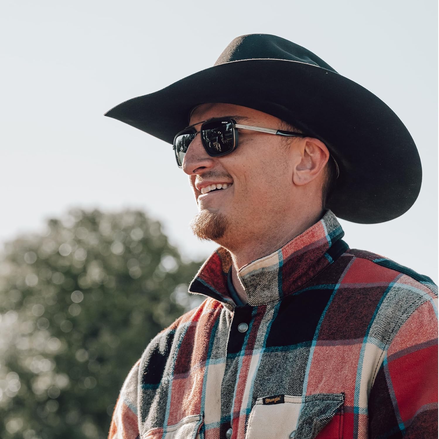 BEX DUSK Sunglasses - Unisex Rectangular Polarized Sunglasses - Titanium Frame - Outdoor Enthusiasts - Image 6