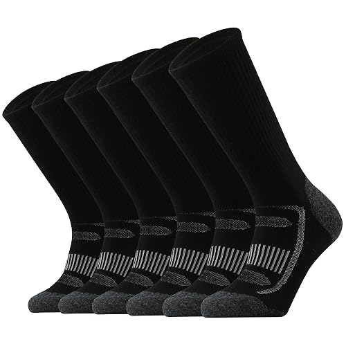 SOX TOWN Merino Wool Socks for Men Cushion Crew Casual Hiker