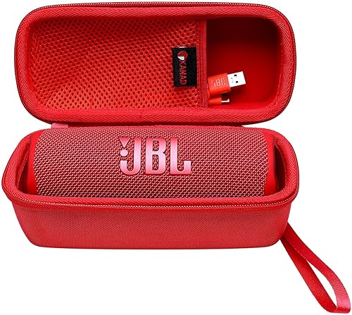 Vista 19 de XANAD Funda rígida compatible con JBL Flip 7/6/5 Essential o Sono Roam 2/1 Altavoz portátil impermeable, bolsa protectora de almacenamiento de Gris