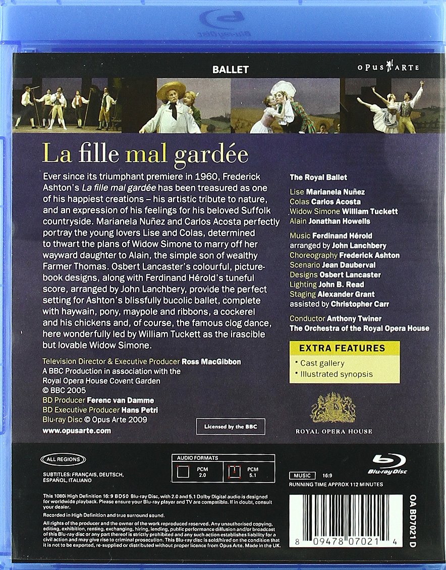 La Fille Mal Gardée [Blu-ray] [(+booklet)]
