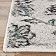 Superior Indoor Area Rug, Jute Backing, Plush Floral Rugs for Entryway, Living Room, Kitchen Floors, Bedroom, Office Floor Cover, Modern Farmhouse Rugs, Jacobean Collection, 8' x 10', Blue Ivory