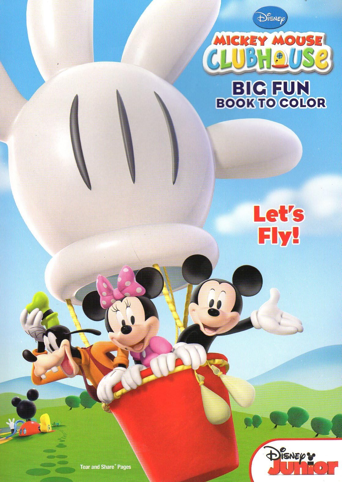 Mickey Mouse Clubhouse Big Fun Book to Color ~ Let's Fly