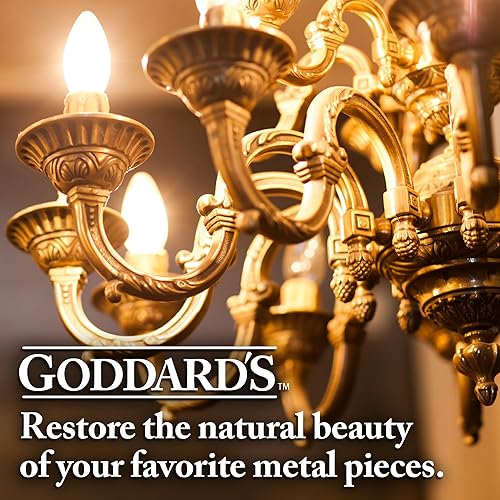 Miniatura 2 de Goddards Esmalte de cobre y latón limpiador de cobre y limpiador de latón para brillo de larga duración esmalte de metal para peltrez cromo y más