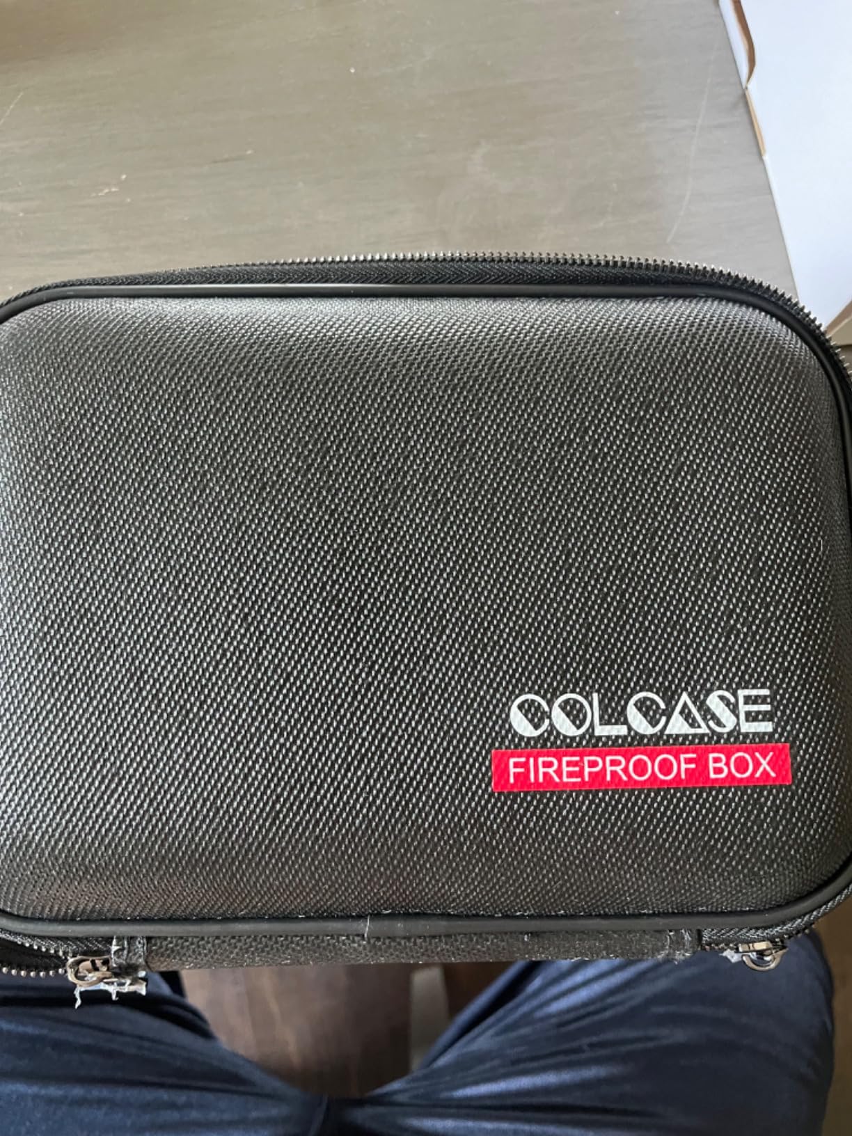 COLCASE Fireproof Money Box with Lock, Hard-Shell Design, Water ...