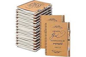 Inspiring Faith-Filled Gifts: 60 Pcs Christian Notepad and Pen Set