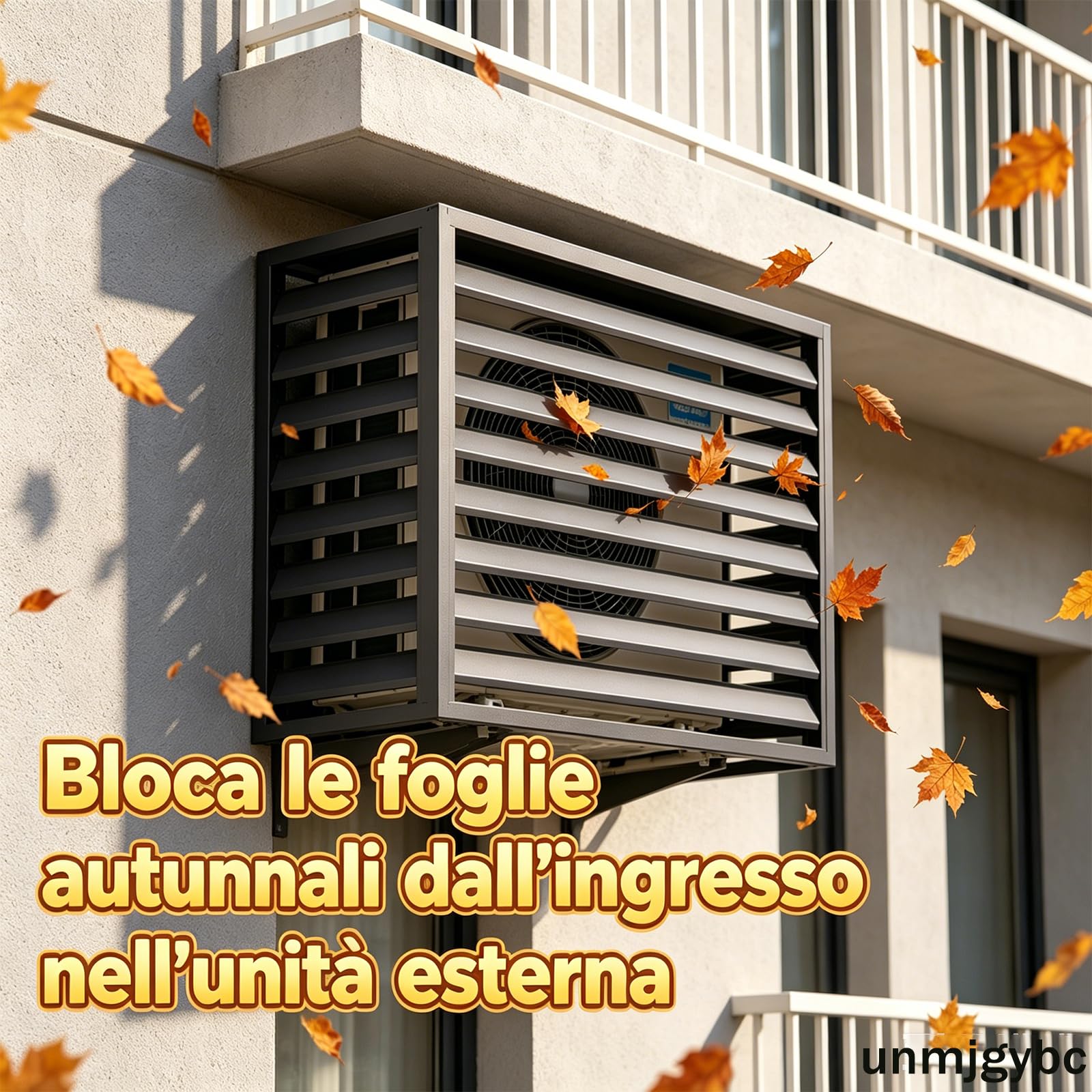 Copri condizionatore da esterno Bianco 100×50×70 (1.5P) - Copertura per condizionatore, bidoni spazzatura e pompe piscina - Resistente al sole e alla pioggia