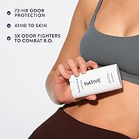 Vista 7 de Native Deodorant, Sin fragancia, Sin aluminio, Sin parabenos, 2.65 OZ (75 g), Aceite de coco y manteca de karité
