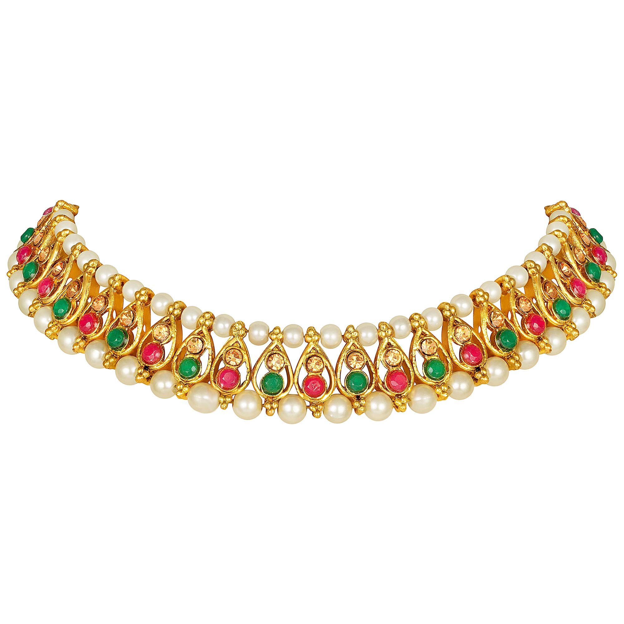 Choker Traditional Pearl Necklace Set