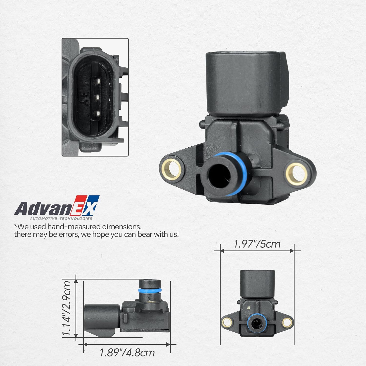 MAP 56041018AC Manifold Absolute Pressure Sensor Compatible with Chrysler 300 Pacifica Jeep Commander Grand Cherokee Dodge Challenger Charger Dakota Ram 1500 Raplace 56041018AD 56028562AB