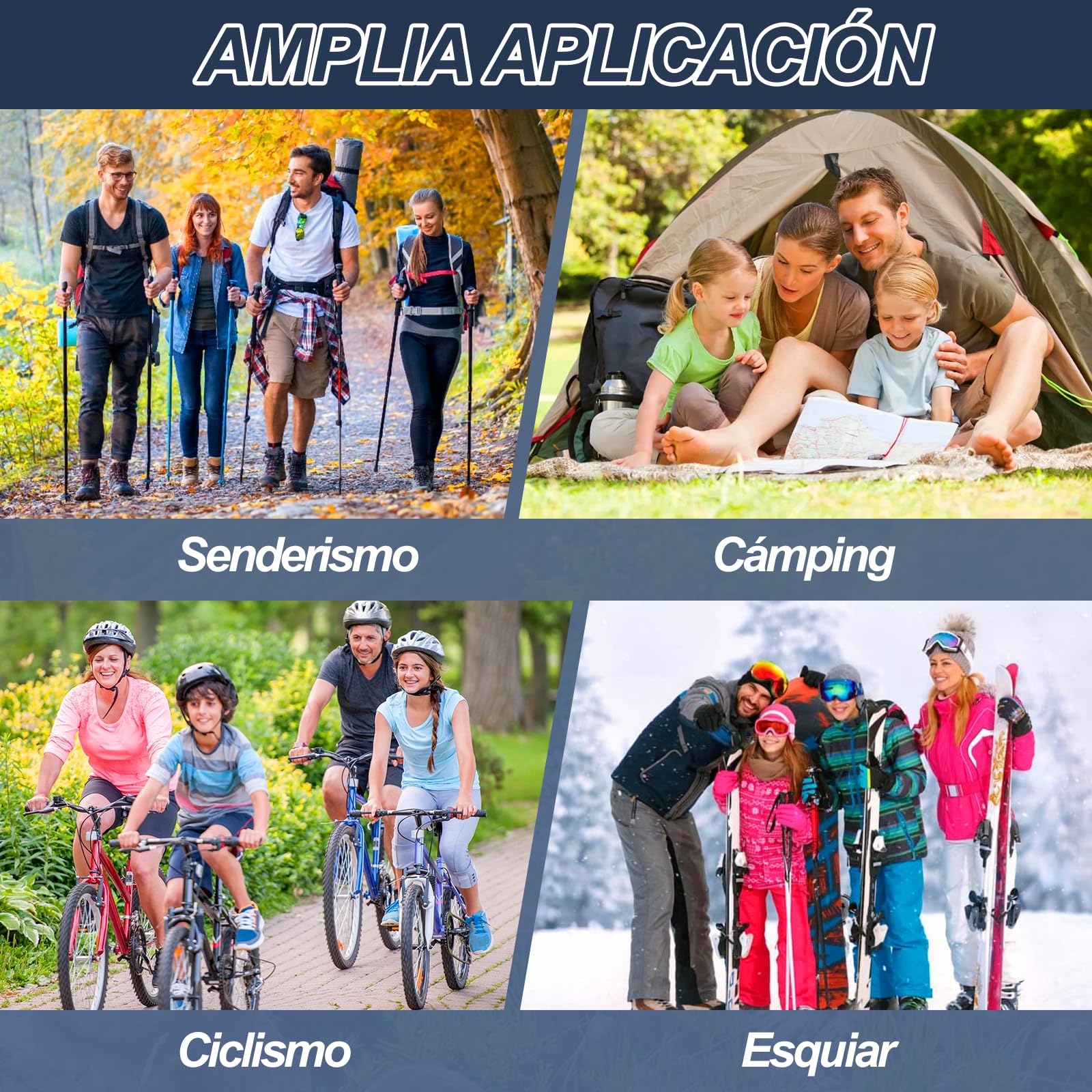 Walkie Talkie Profesional Recargable,Walkie-Talkie Largo Alcance para Niños,1200mAh Batería,16 Canales Radio,VOX LED,para Aventuras Senderismo (Azul + Amarillo + Rosa, Paquete de 3)