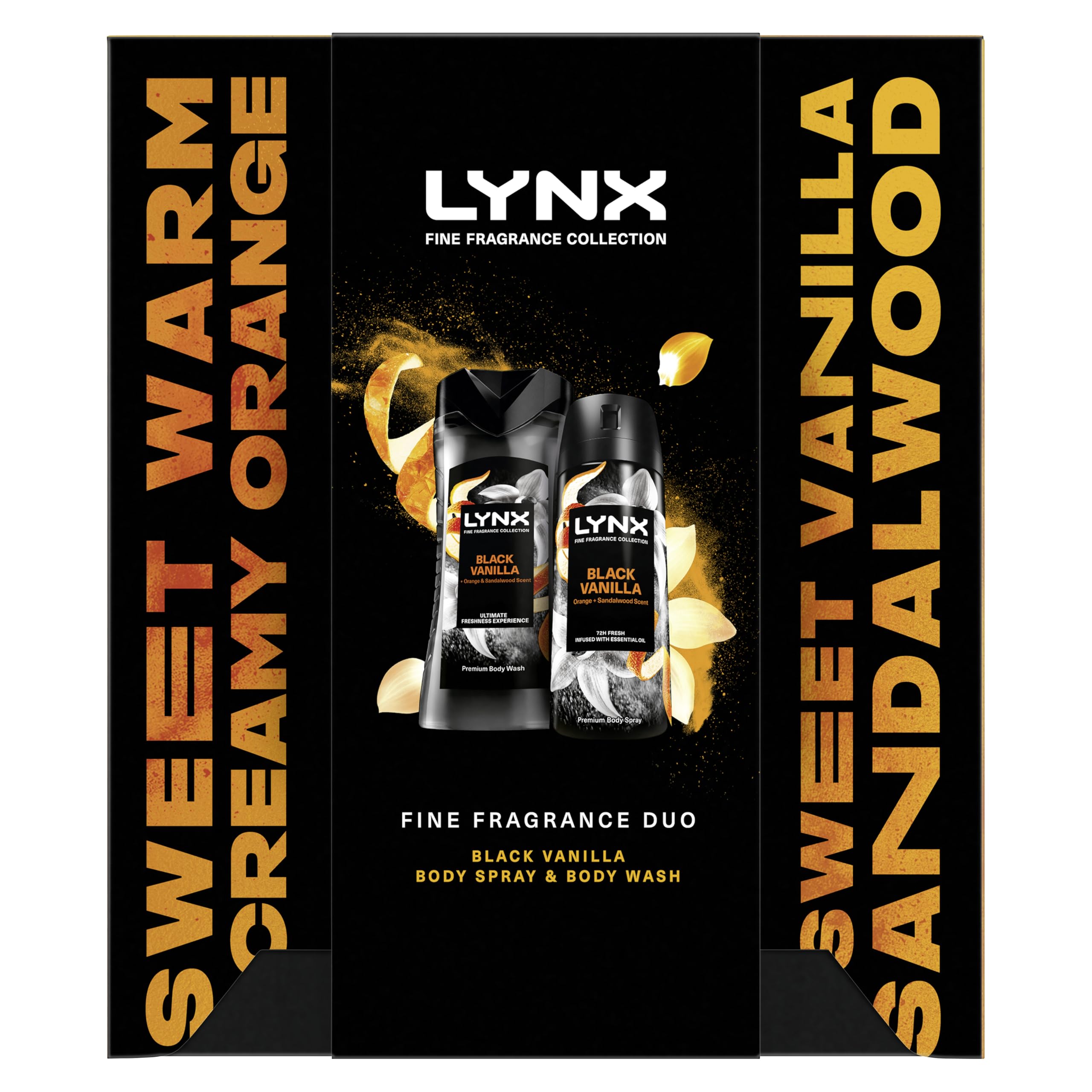 BNIB•Lynx•Black Vanilla• Duo Gift Set Body Spray & Bodywash