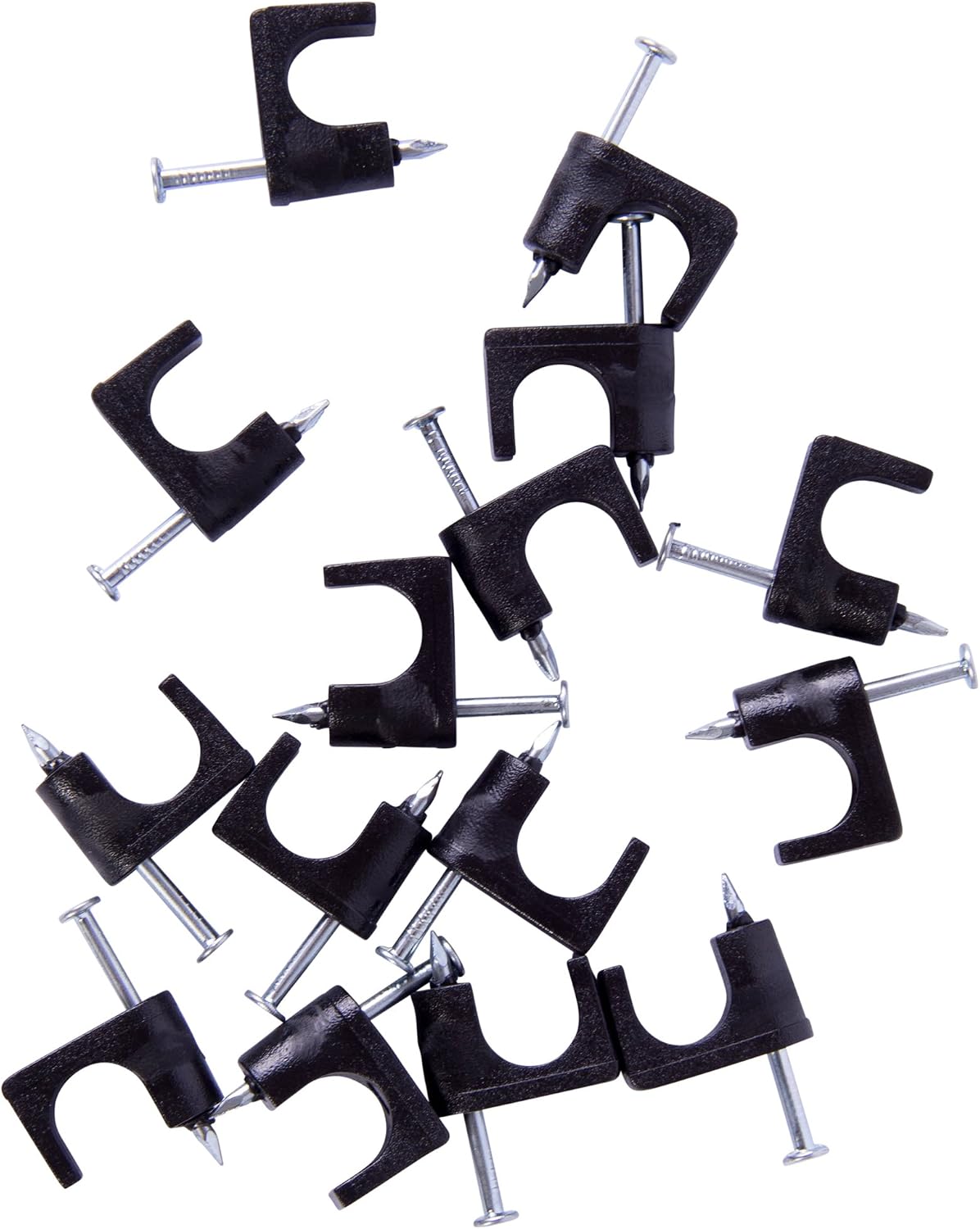 Gardner Bender PCC-300BG Coaxial Cable Staple, CAT6, Rg-59, Rg-6, 1/4", Black