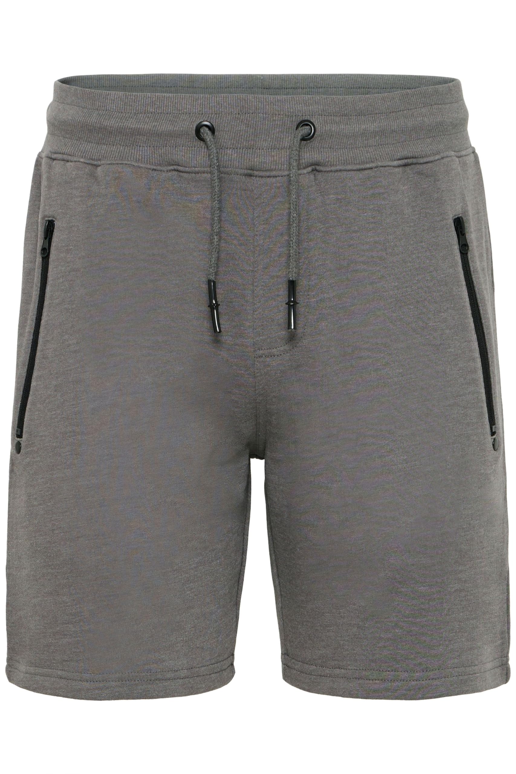 !Solid SDTaras Herren Sweatshorts Kurze Hose Jogginghose mit Kordelzug Reißverschlusstaschen Baumwollmischung Regular fit