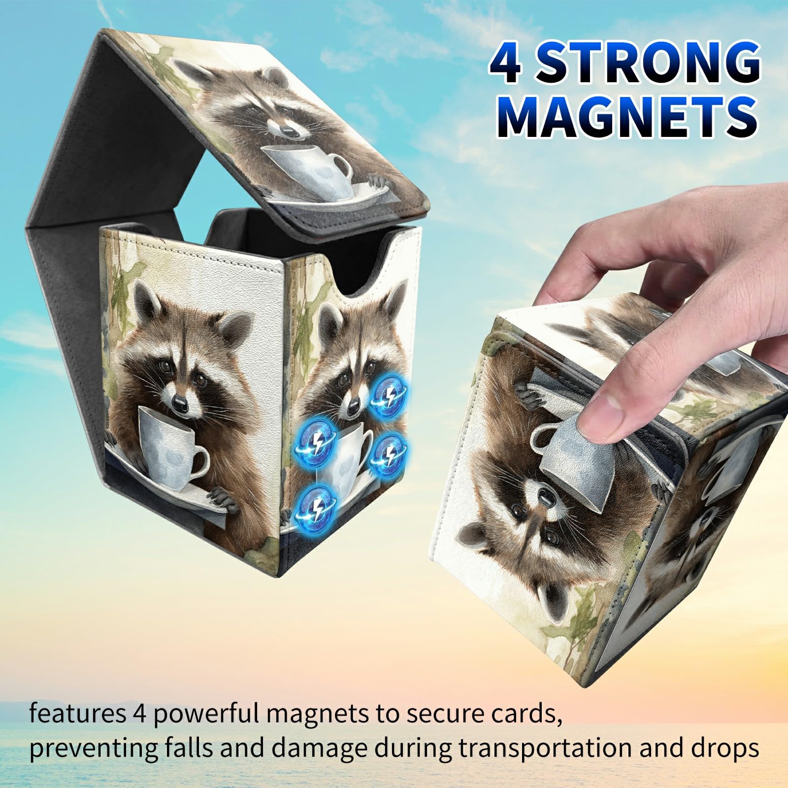 staple cards mtg Amazon.com: Dikoer Raccoon Card Deck Box, MTG Commander Deck Box Card Deck  Case for Trading Cards, 100+ Sleeved Cards with PU Leather Magnetic Card  Storage Box for TCG CCG Magic Cards :