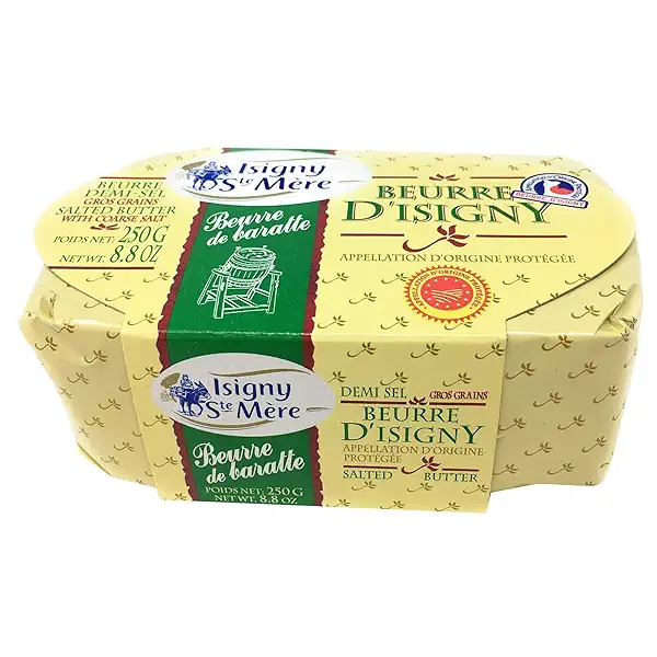 ISIGNY STE MERE Salted Churned Butter, 8.8 OZ 1