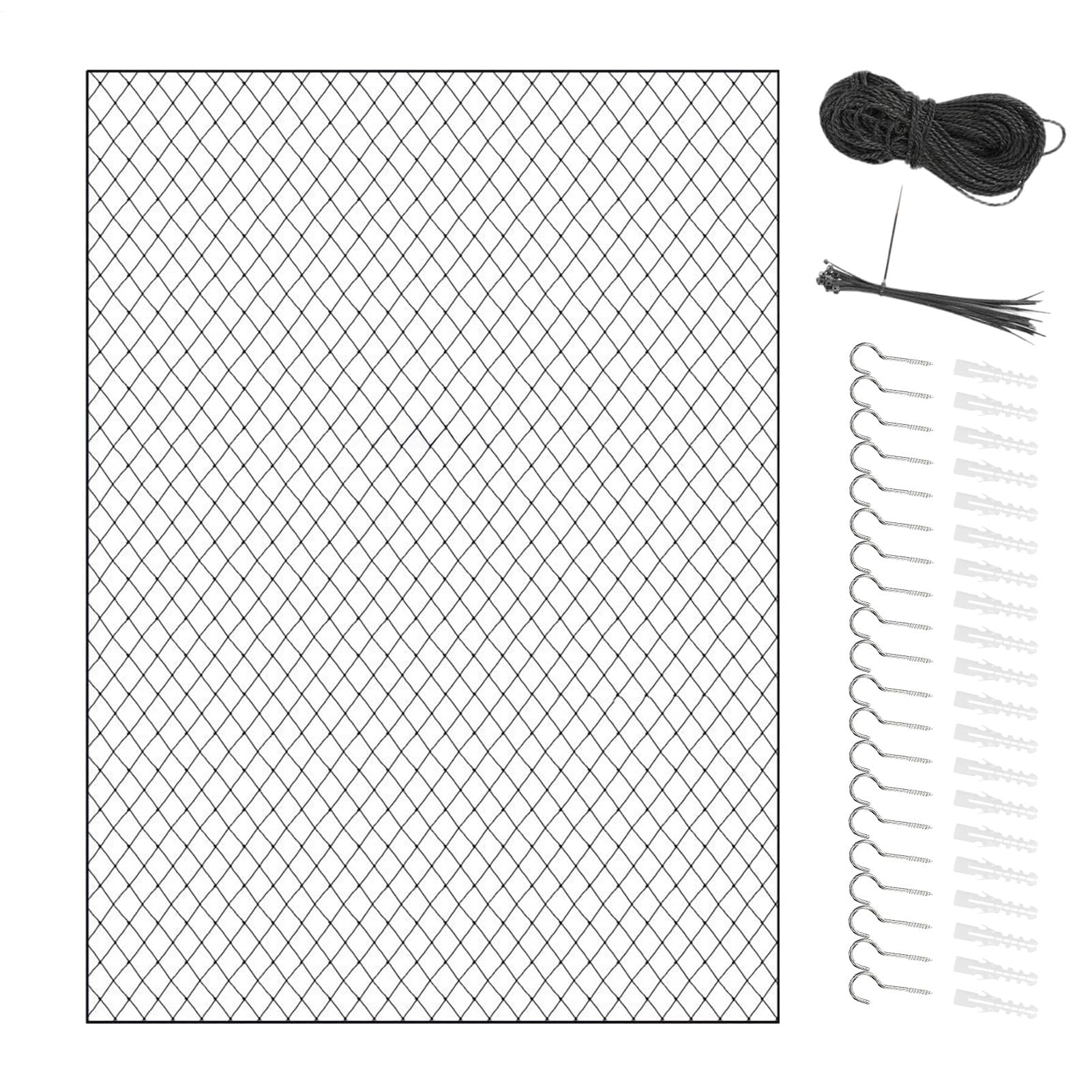 Katzennetz Balkon - Outdoor Sicherheitsnetz für Katzen | Balkonschutz für Garten, Wohnung, Fenster & Terrasse - Einfache Installation, Haustierfreundlich