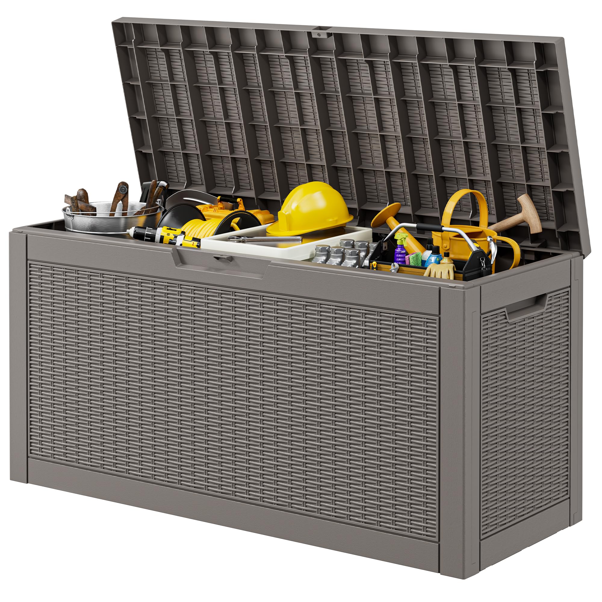 Outdoor Storage Box Waterproof, 70 Gallon Deck Box for Patio Storage