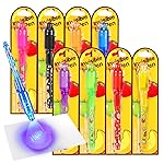 TAFULOR Invisible Ink Pen for Kids, Birthday Party Favors for Girls Boys, Spy Pens with UV Light Secret Message Magic Markers, Goody Bag Stuffers Toys for 4-12 Year Old Girls Boys Gift (8PCS)