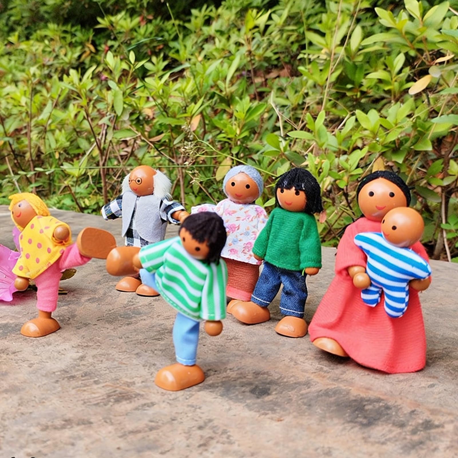 People Figures - Miniature Doll House Family Dolls - Doll House Dolls - for Kid Boys Girls Children Kindergarten Birthday Christmas New Year School — view 3