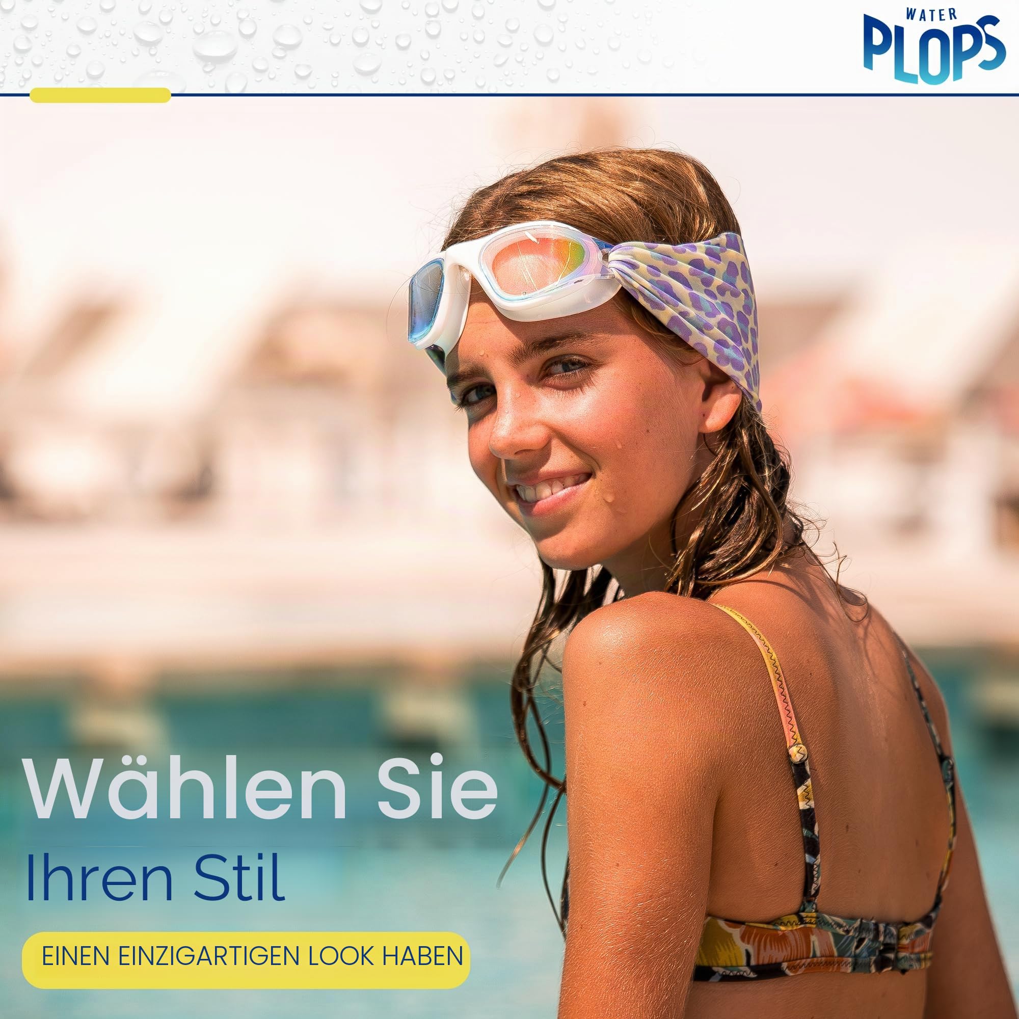 Schwimmbrille – Schwimmbrille kinder mit ohrenschutz schwimmen kinder, zieht nicht an den Haaren [ Schwimmbrillen für Kinder & Erwachsene ]
