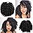 8 Inch Jamaican Bounce Crochet Hair 4 Packs 22 Strands Jumpy Wand Curly Crochet Hair for Black Women (8 Inch 4 Packs, 1B)