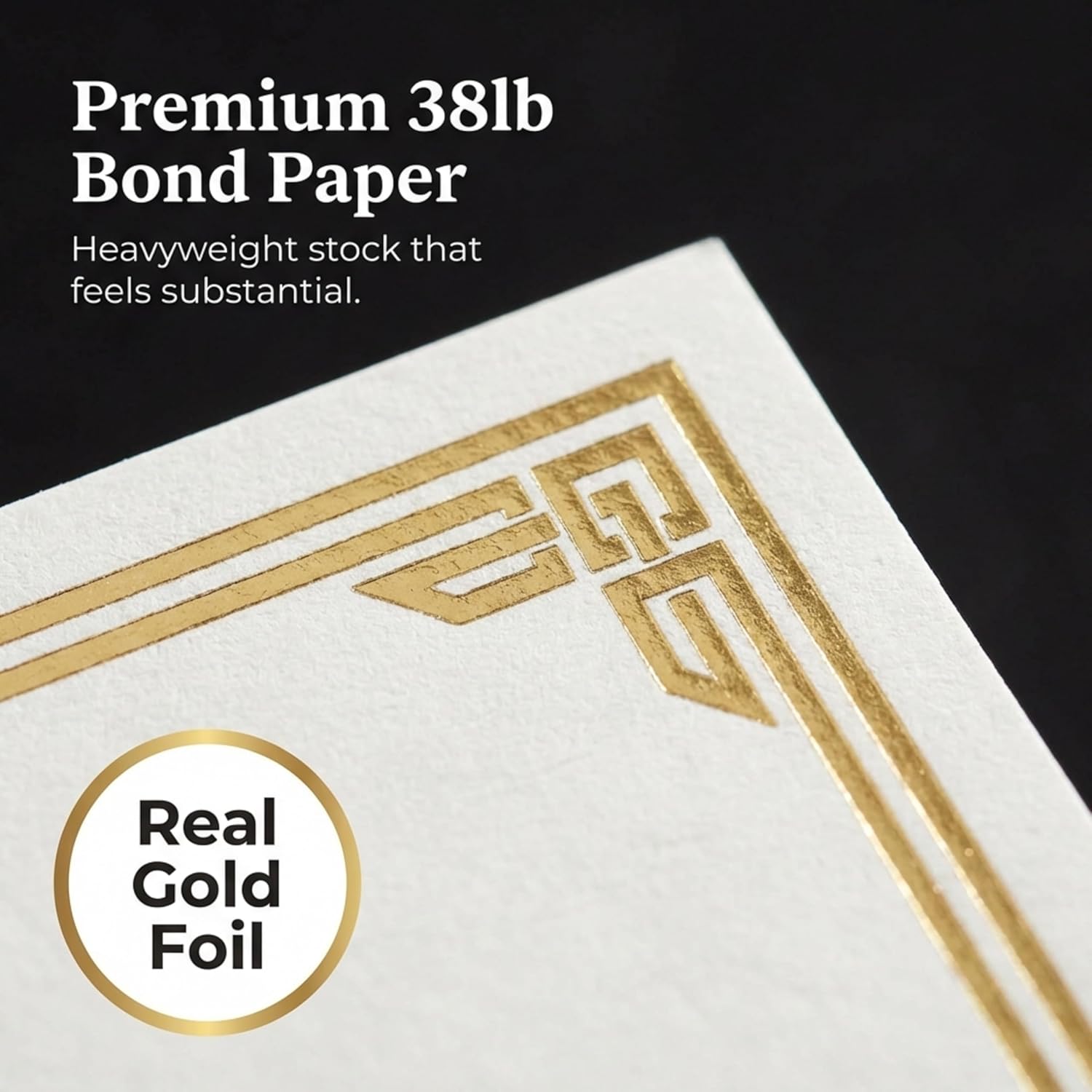 PaperDirect Majestic Specialty White Certificates, 50 Sheets 28lb White Paper, 8½" x 11", Embossed Gold Foil Accents, Perfect for Awards, Students, Employees, Volunteers, Course Completion, Diplomas