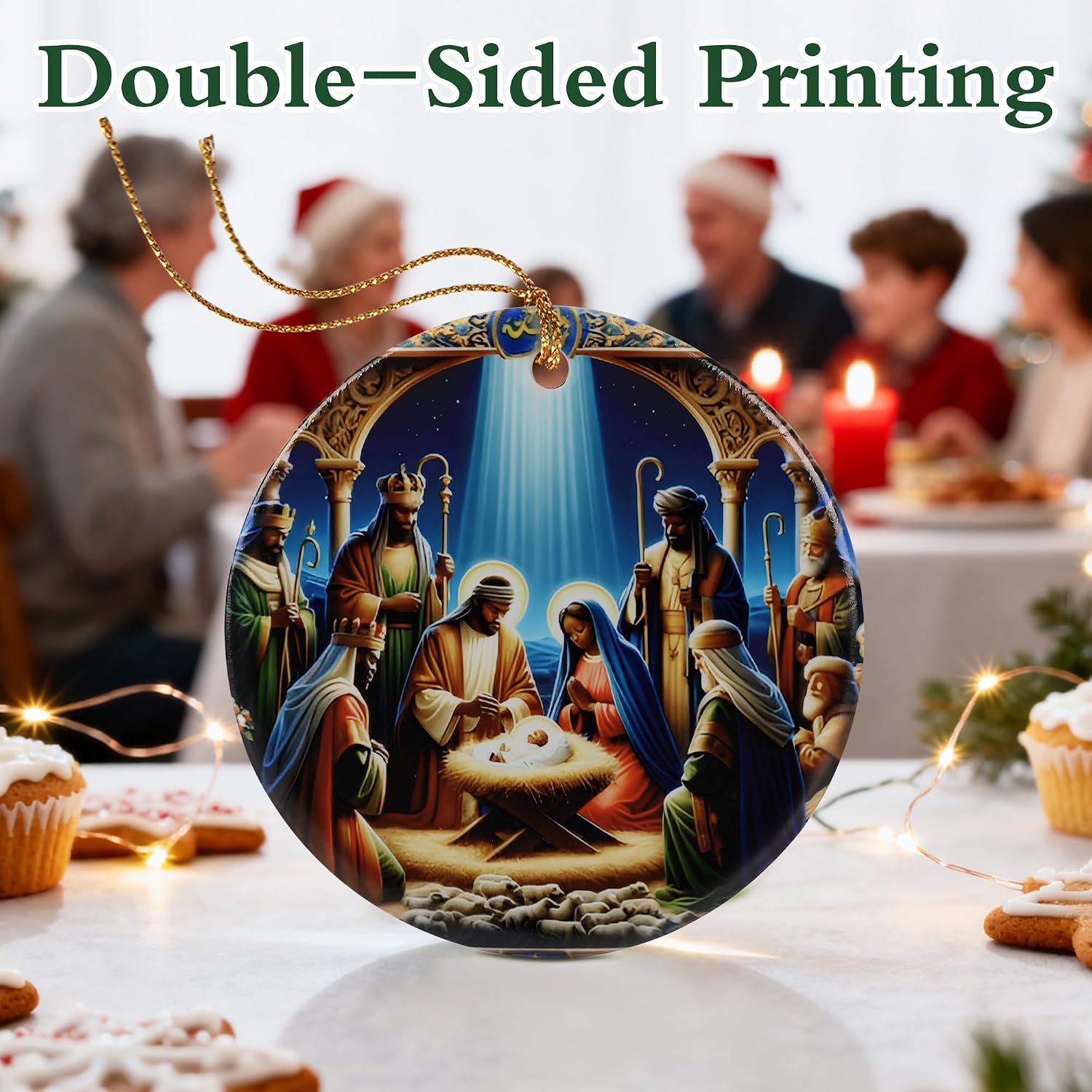 Nativity Scene Ornament | Christmas Ornaments, Christmas Tree Decorations, Holiday Hanging Decor, Christian Decor | Religious Gifts, Christian Gifts | Gift Exchange Ideas image 5