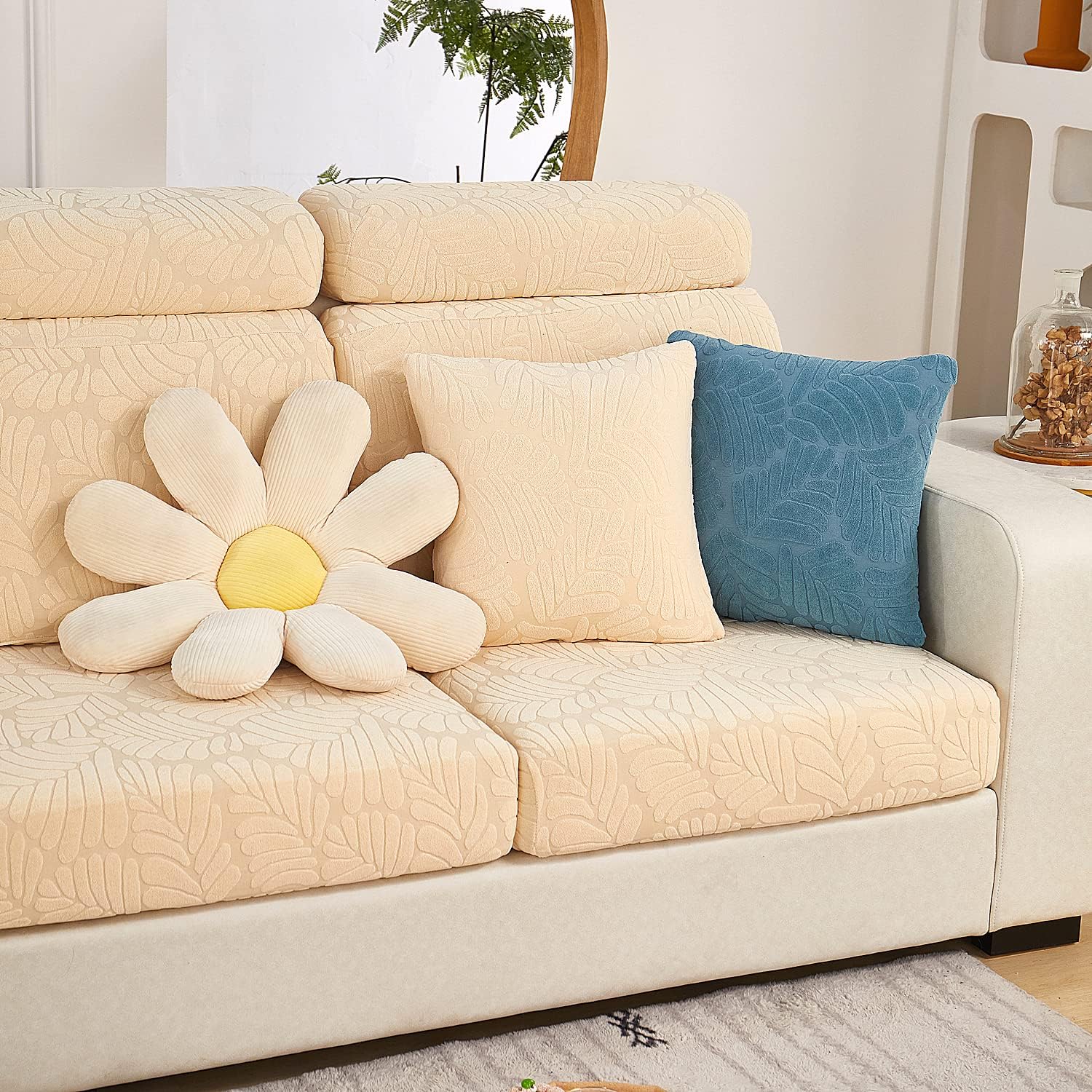 Beacon Pet Wear-Resistant Universal Sofa Cover,2024 New Stretch Magic Sofa Covers,Anti-Slip Sectional L Shape Couch Cushion Slipcover,Chaise Lounge Cover for Dogs Living Room